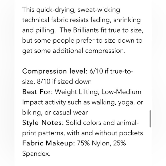 ZYIA scrunchie bum black leggings (7/8 length, 24in inseam, size 12) - Picture 4 of 6